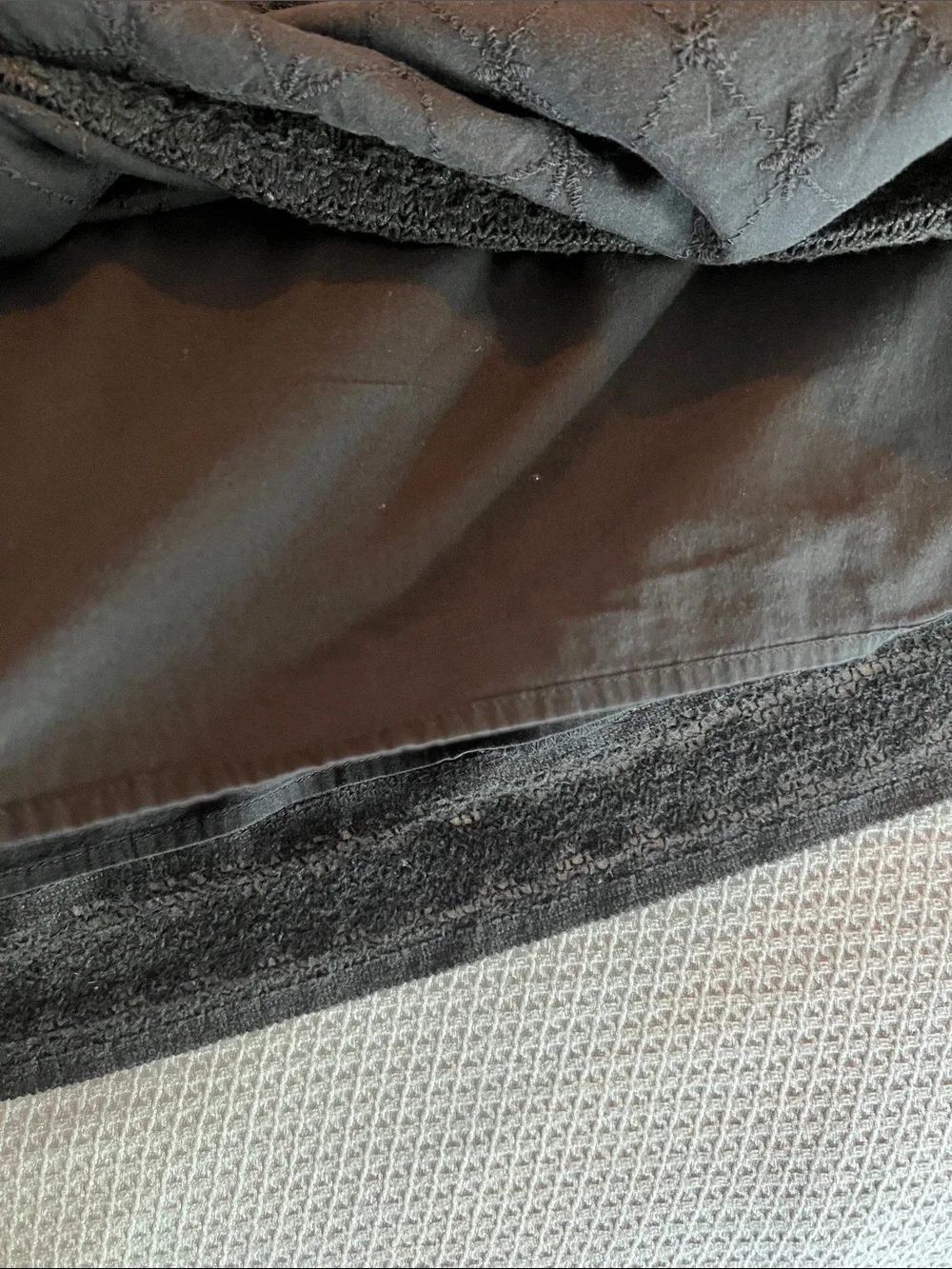 Style & Co. Black Cotton lined A-Line Skirt